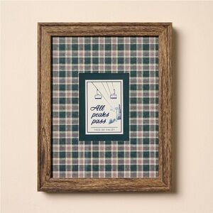 8"x10" Plaid Matte Ski Framed Wall Art - Hearth & Hand™ with Magnolia